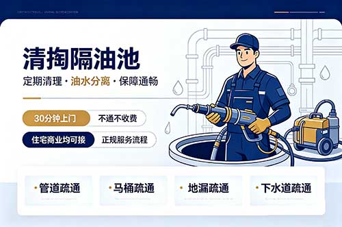 开江清掏隔油池
